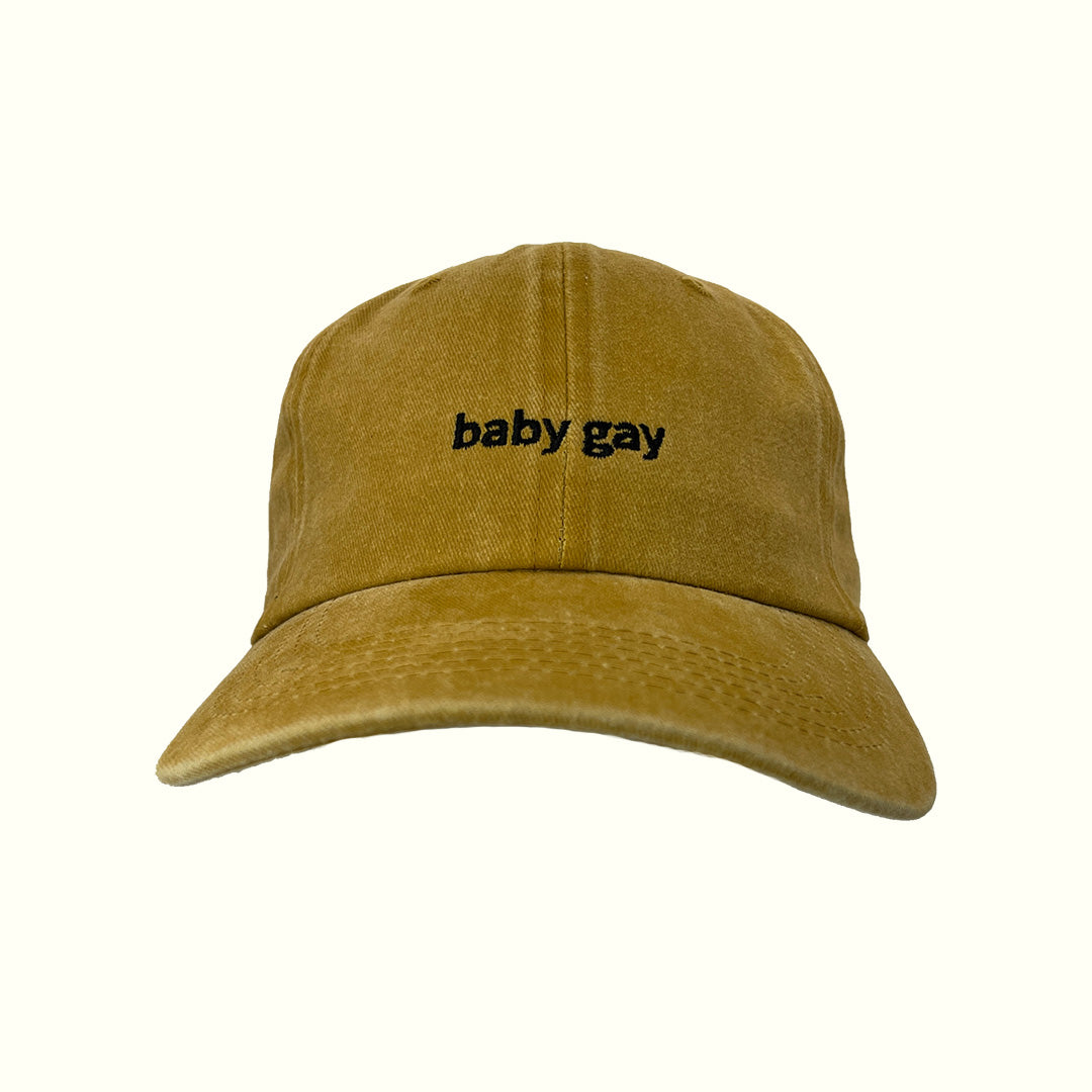 BabyGay Dad Hat - Mustard Yellow