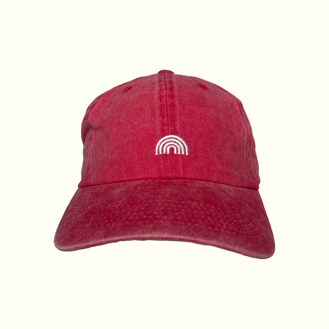 Baby Gay Rainbow Dad Hat - Red