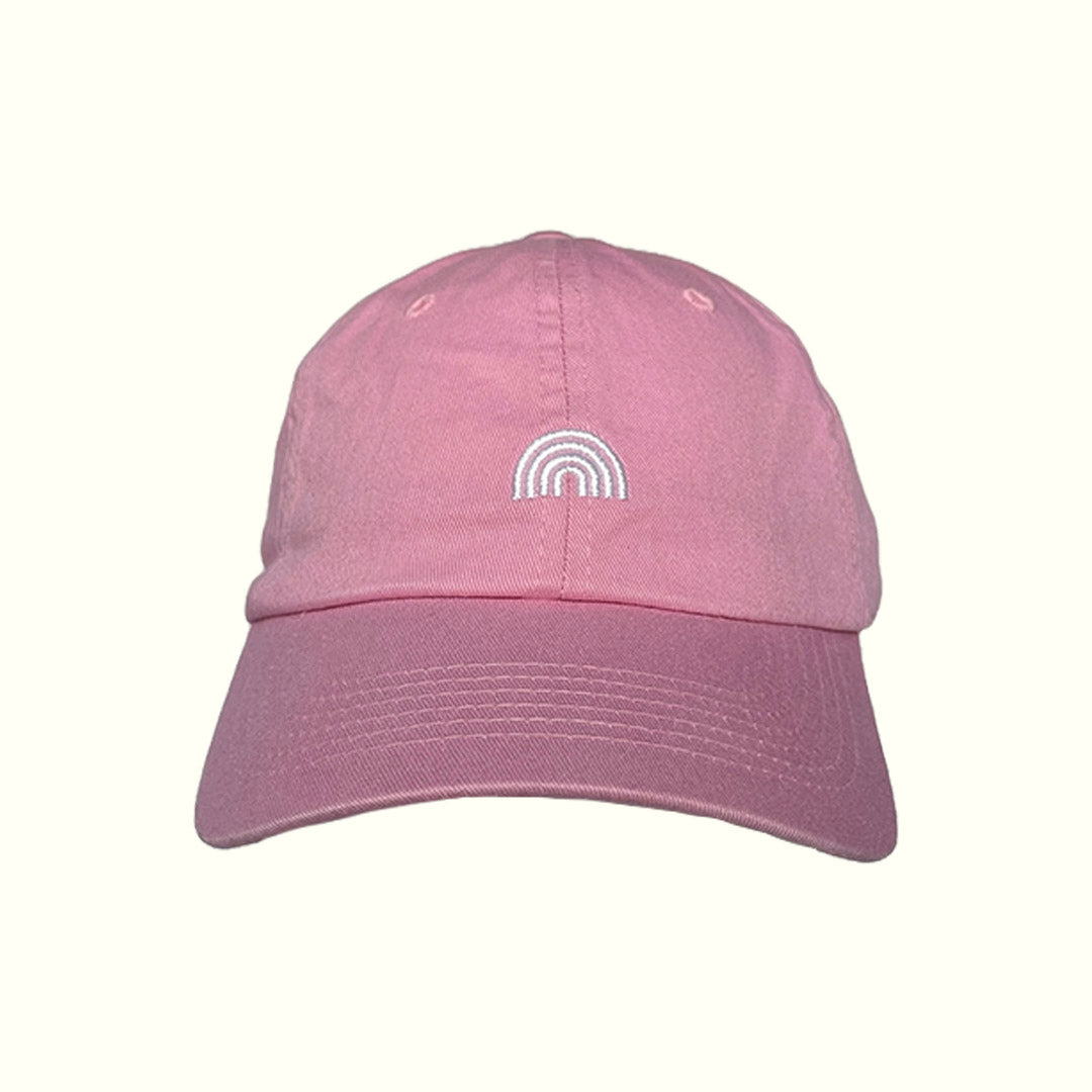 Baby Gay Rainbow Dad Hat - Light Pink